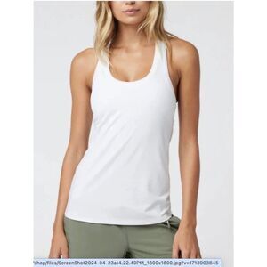 Flint Park White Volley Tank Top New without tags size small